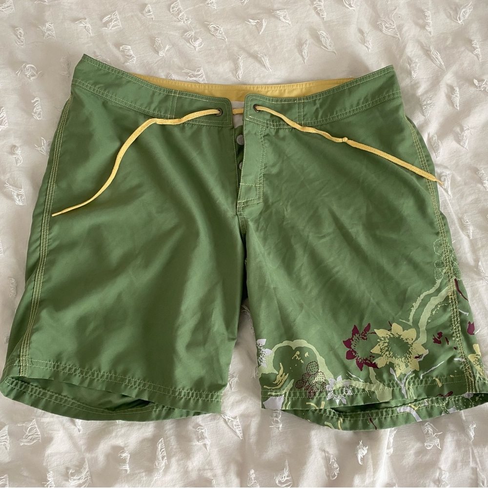 Horny Toad Green Floral Drawstring Women's Shorts